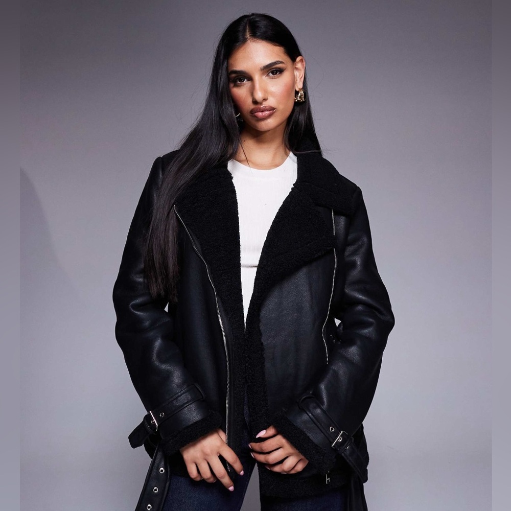 American Eagle Faux Suede Moto Jacket